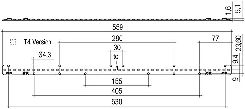 24x560mm 2400lm 850 2T ADV, LED Linear Modules 28001493  Tridonic LLE